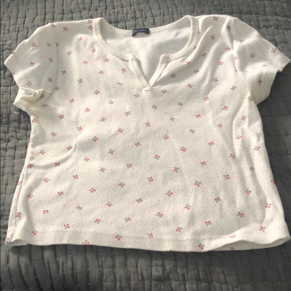 Brandy Melville Cherry Crop Top